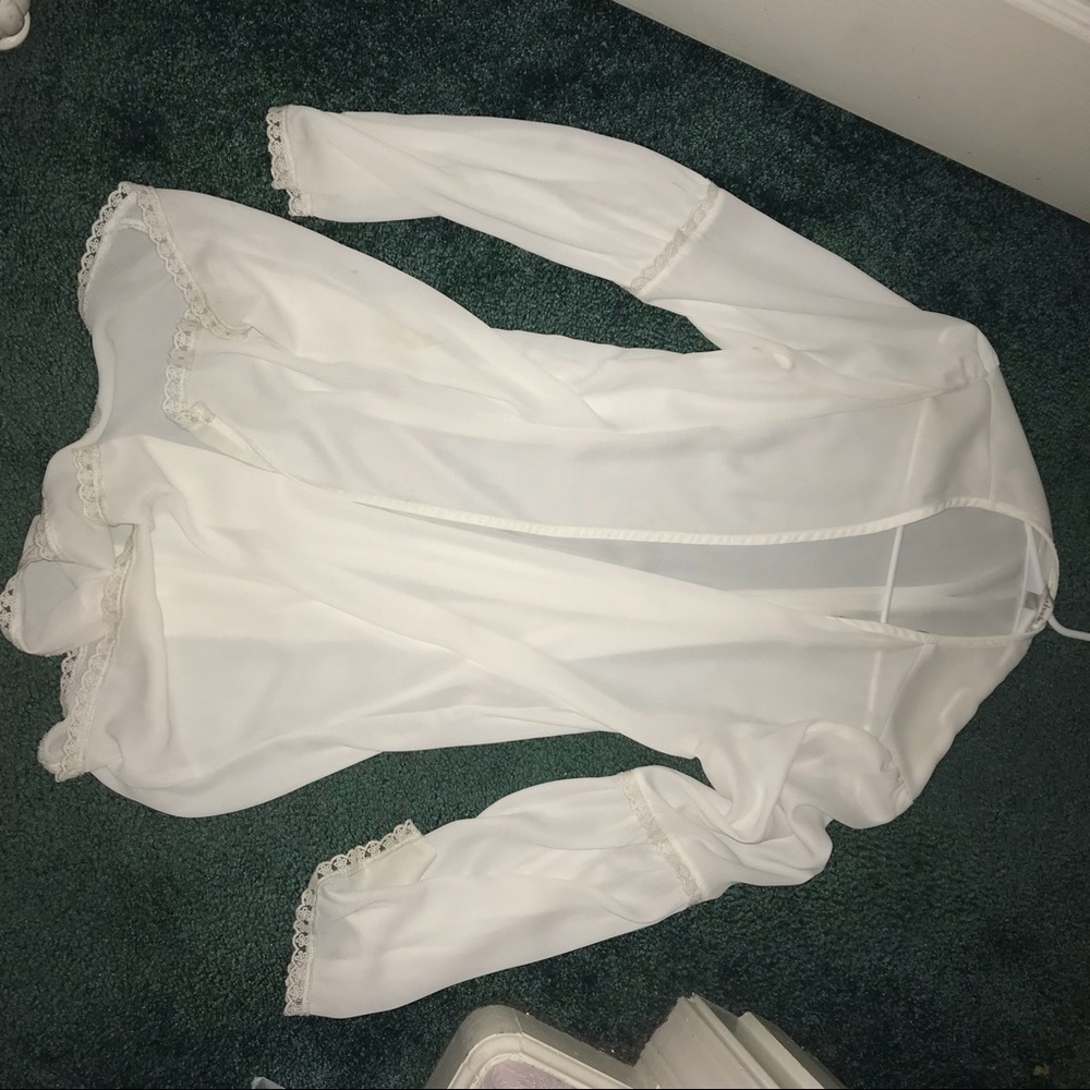 cardigan, white
